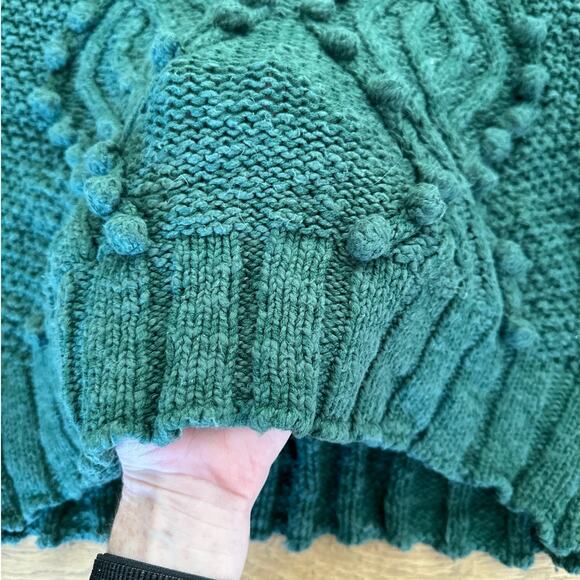 Lovers + Friends - Daybreak Cable Knit Pom Pom Sweater in Green - Picture 2 of 6